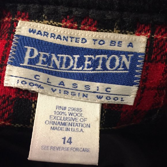 VINTAGE PENDLETON CLASSIC PLAID JACKETS SIZE 14 - Picture 6 of 6